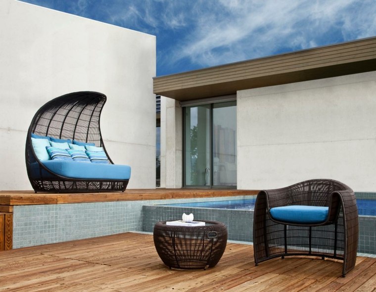 mobilier de jardin terrasse extérieur moderne design table basse 