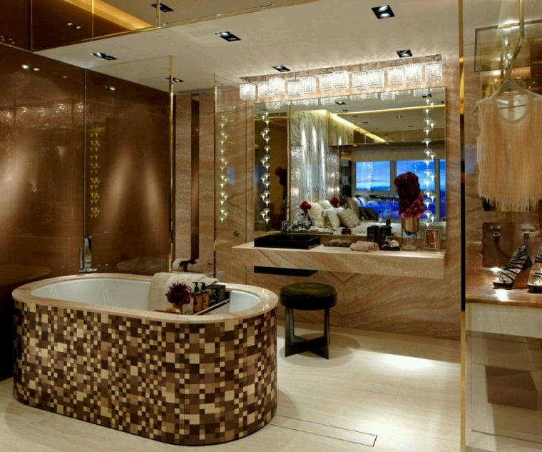 idée aménagement salle de bain moderne design luxe idée 