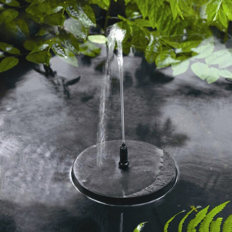 fontaine solaire de jardin noire 