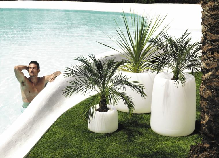 jardin cache-pot blanc Organic Vondom design 
