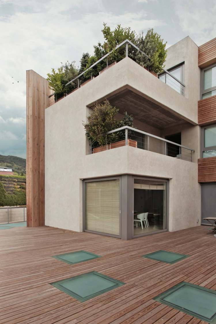 terrasse bois design contemporain
