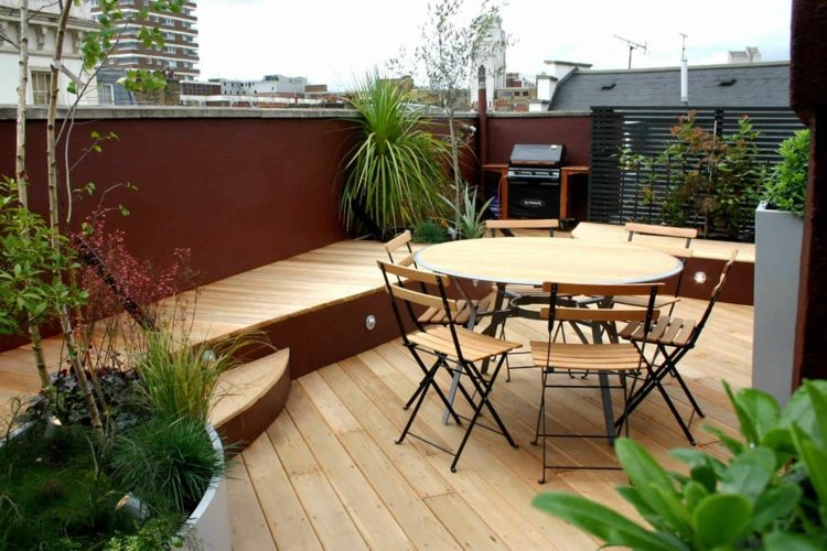 terrasse bois mobilier exterieur