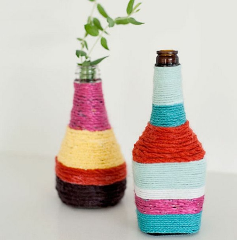 vases DIY couleurs variées