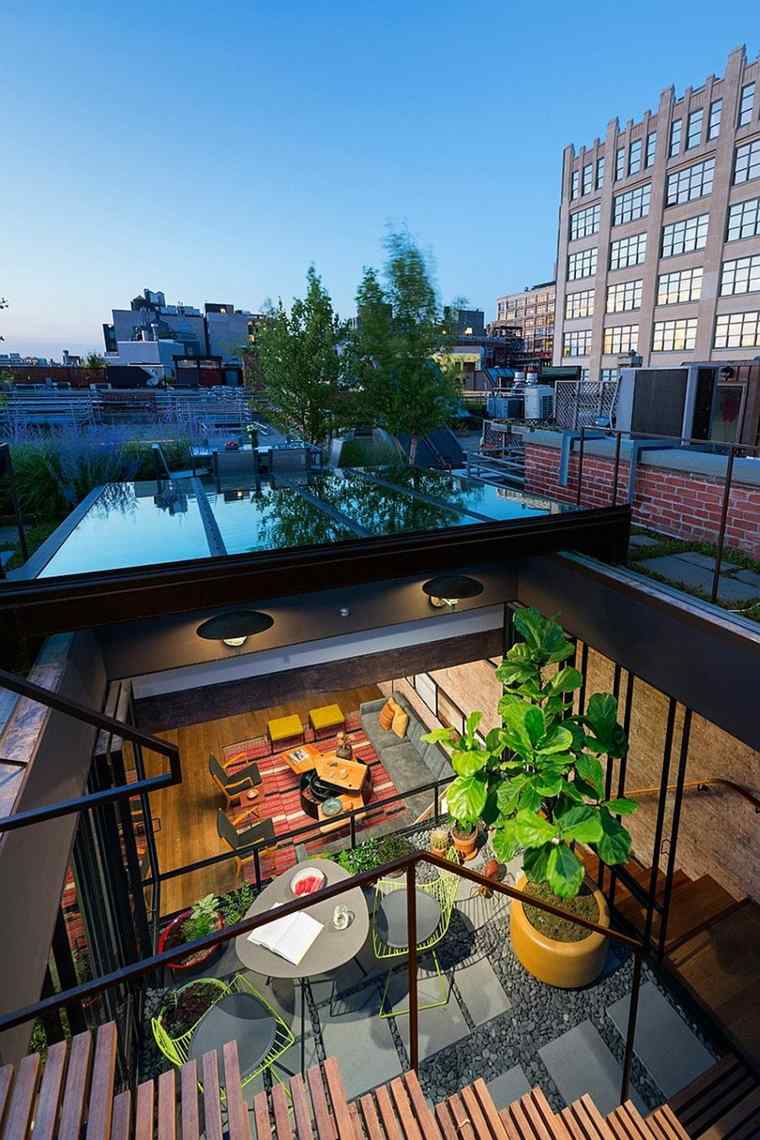 appartement toit aménagement idée terrasse 