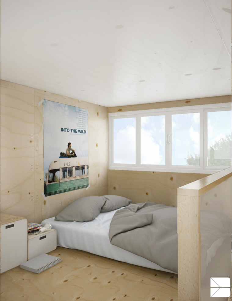 idée aménagement petit espace appart studio chambre à coucher lit  benoit marc  