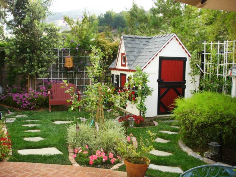 jardin cabane maison enfant jeux de jardin