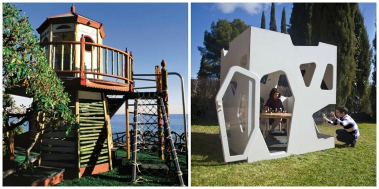 maison de jardin pour enfant cabane bois originale idée jeux extérieur