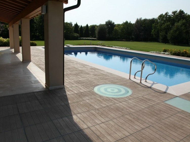 carrelage terrasse moderne piscine Maspe