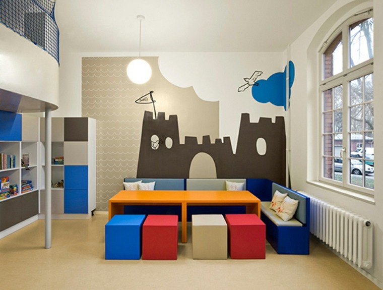 décorations murales pour garçons chambres design