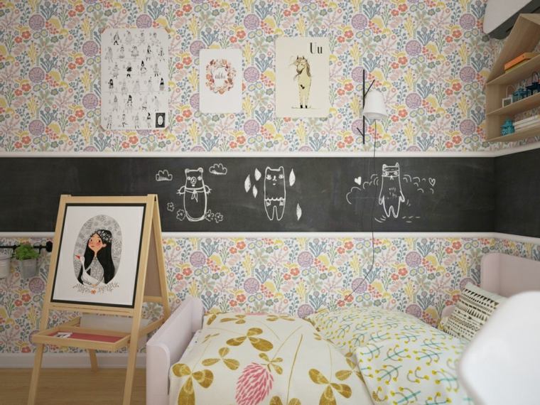 papiers peints fille stickers muraux chambres enfants