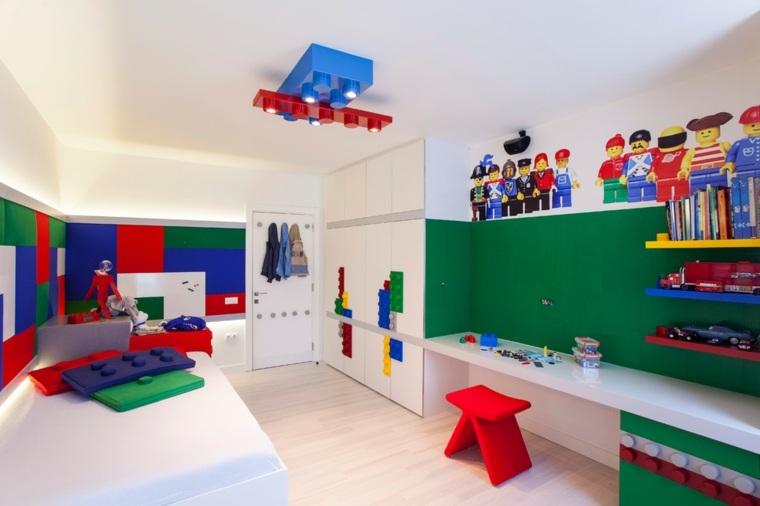 chambre enfant moderne couleurs 