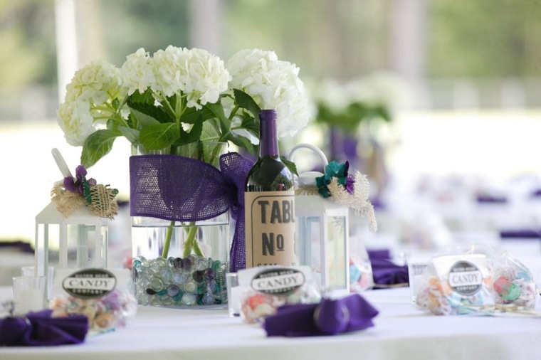 faire décoration de mariage bouquets à réaliser pour tables