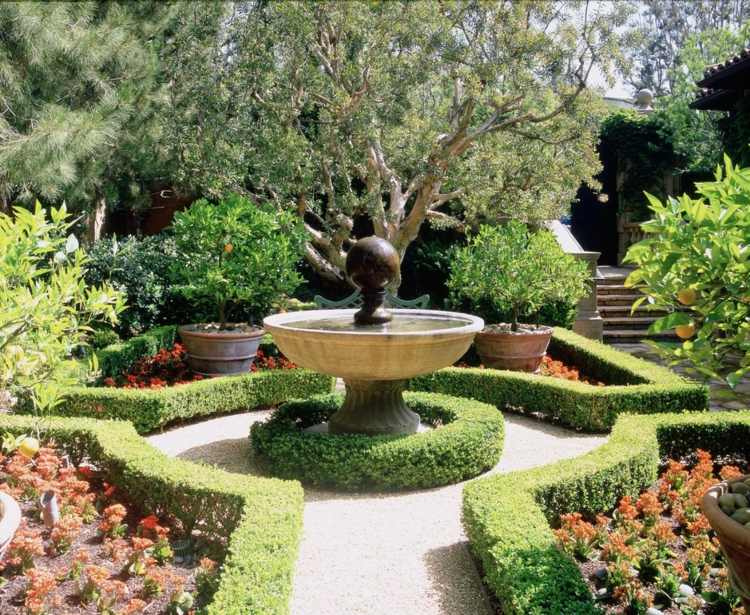 fontaine design moderne jardin