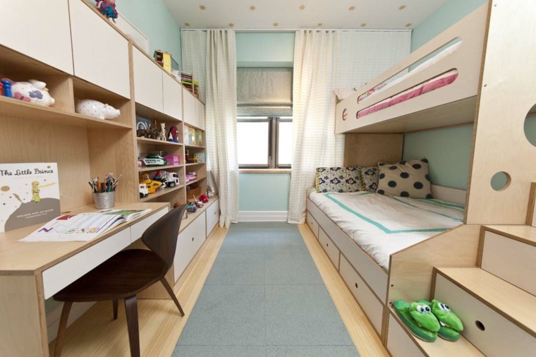 petit espace chambres deux enfants décorations
