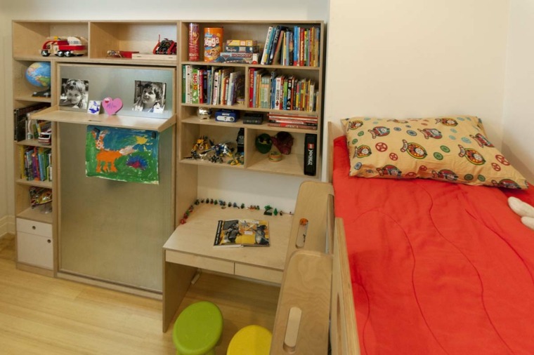 chambres enfants partagées idées meubles 