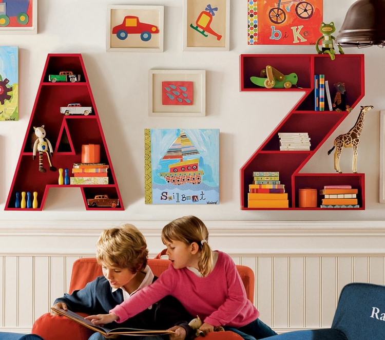 idées en images meuble de rangement chambre enfant etagere
