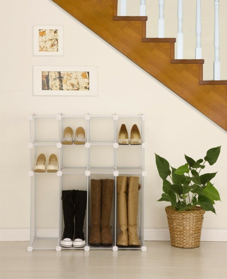 armoire chaussures pour escalier meubles en plastique