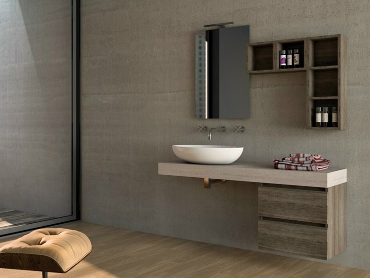 meuble vasque salle de bain moderne LEGNOBAGNO