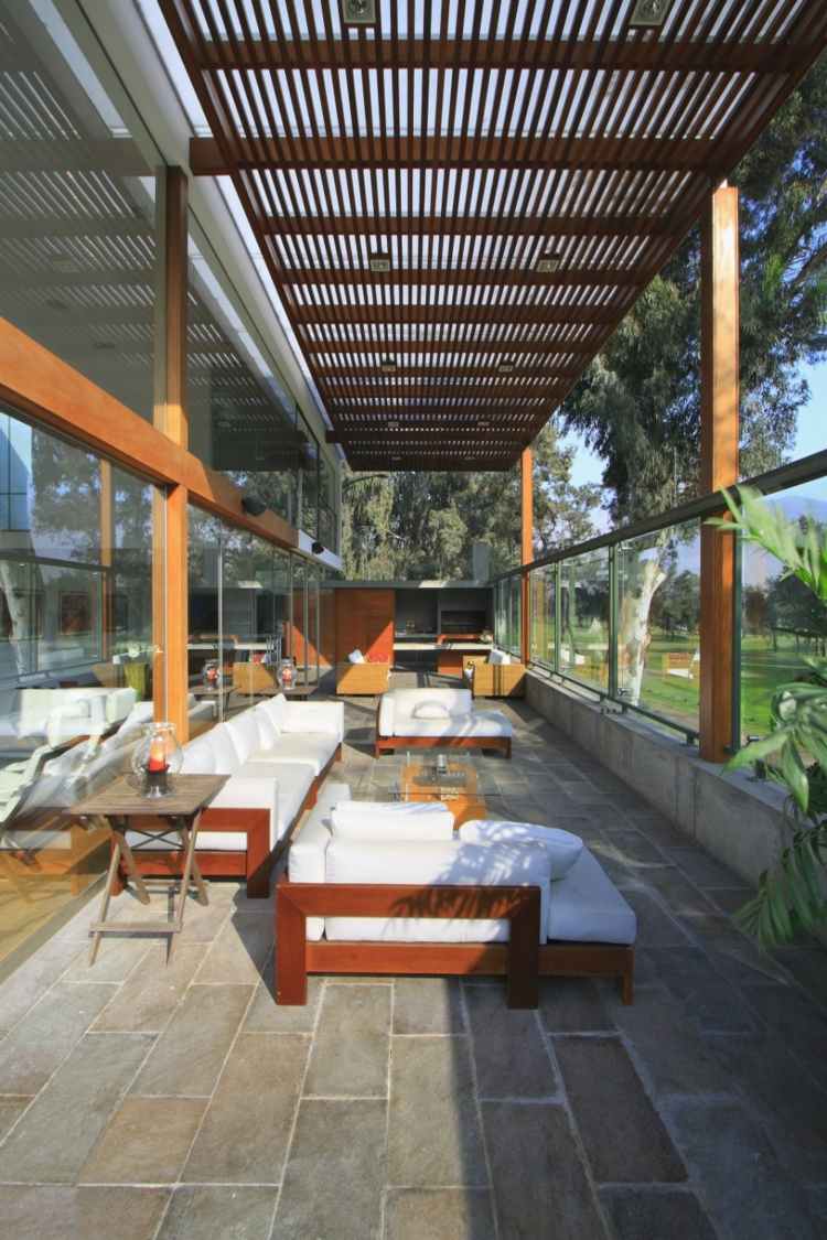 pergola terrasse bois design moderne