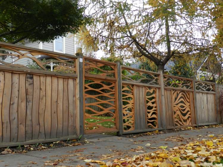 porte de jardin bois design