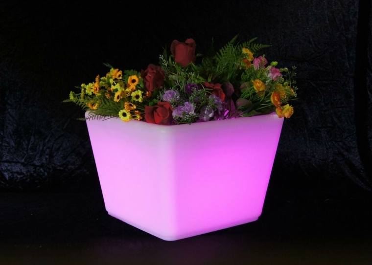 pot de fleurs original brillant