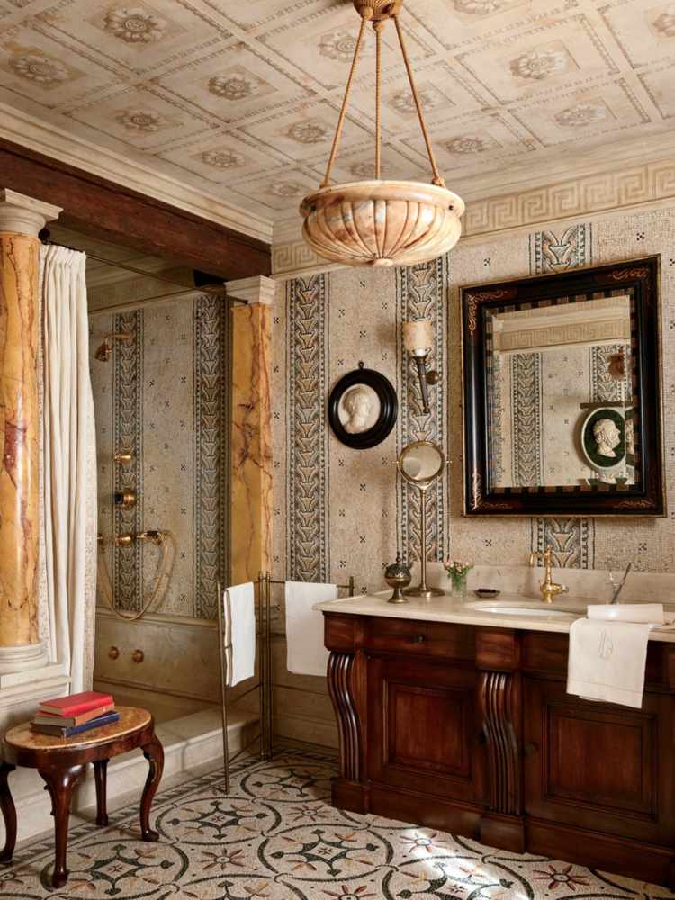 salle de bain design italien vintage