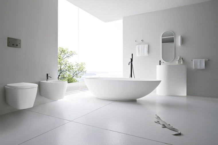 toilette design salle de bain wc idée baignoire moderne 