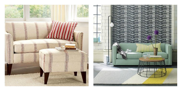 sofas canapés tissu design contemporains