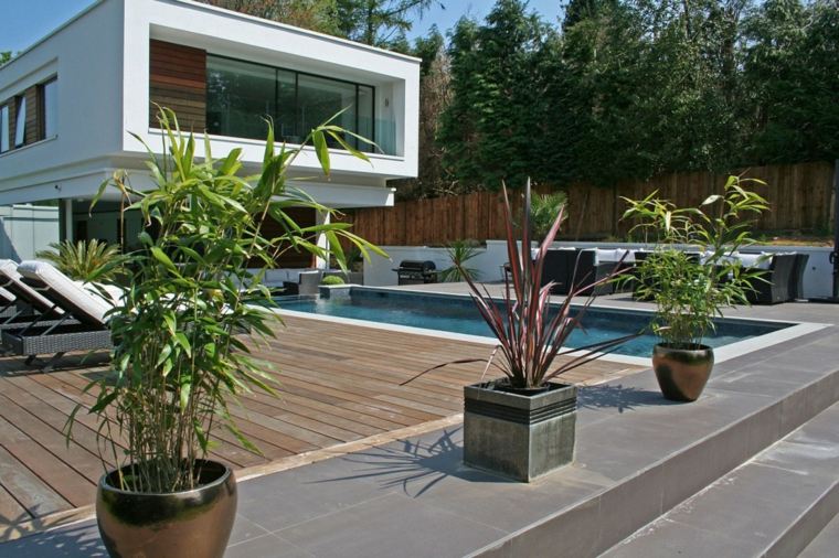 décoration d'extérieur maisons avec piscines