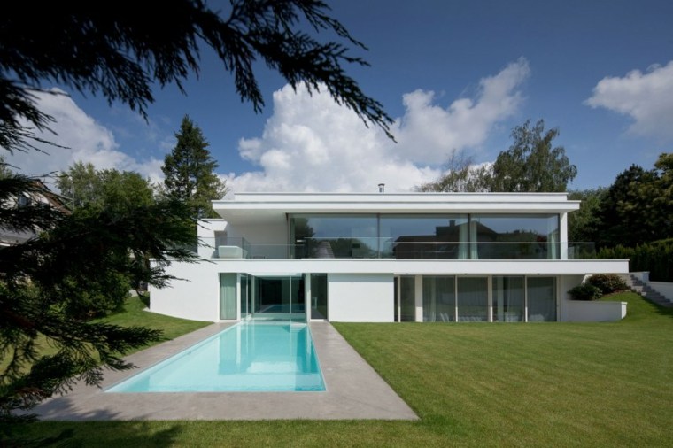 idées pour maison moderne aménagement d'extérieur piscine