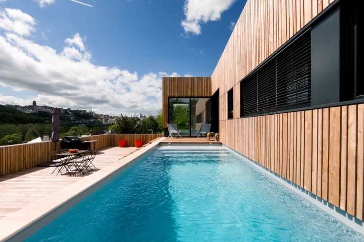 aménagement jardin avec piscine design