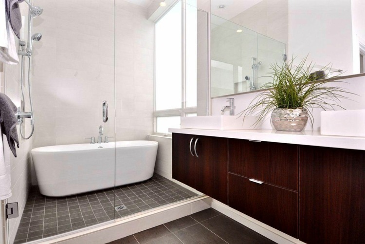 baignoire design salle de bain moderne