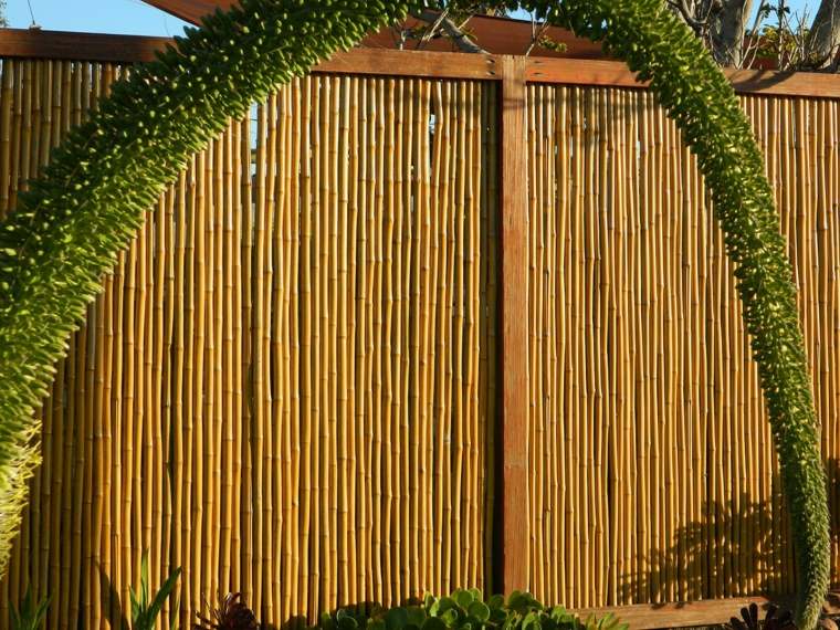 idee déco jardins zen palissades bois 