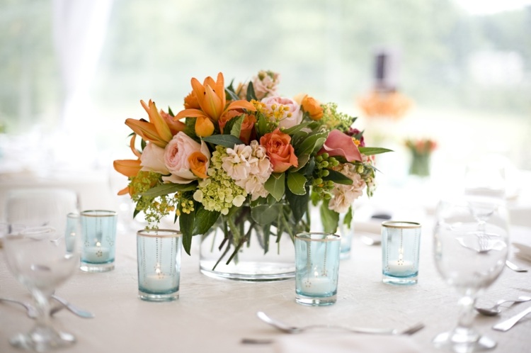 compositions florales idee table