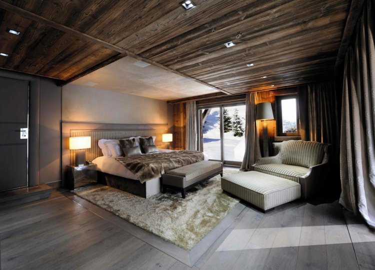 deco chambre style chalet