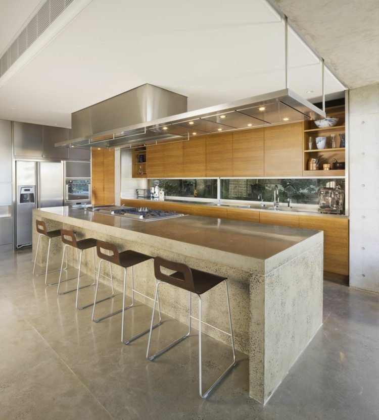 décoration cuisine moderne beton