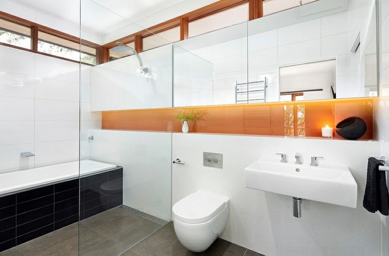 couleur toilette design déco salle de bain baignoire bougie 