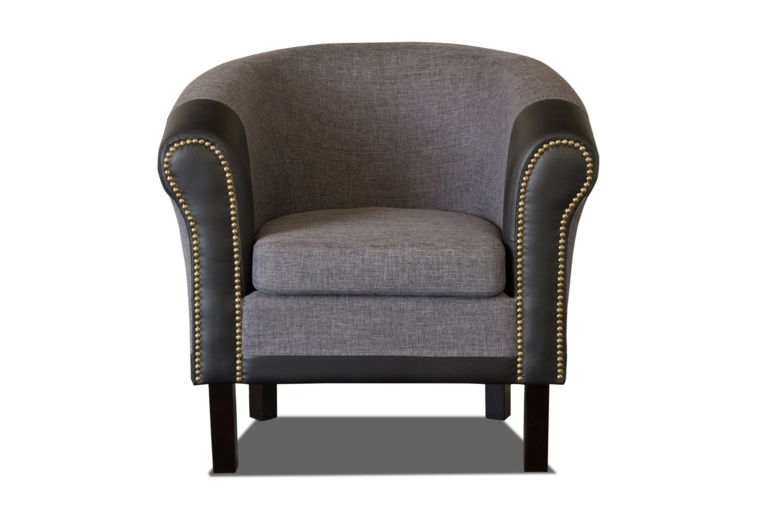 fauteuil tissu cuir aménagement salon meuble design grazia 