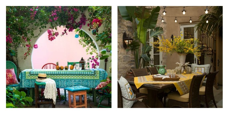 decoration terrasse et jardin salles manger déco couleur vive idées
