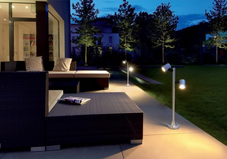 éclairage extérieur idée luminaire design jardin terrasse 