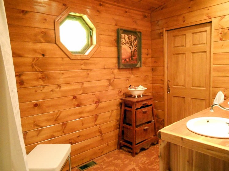 idées déco salle de bain moderne bois