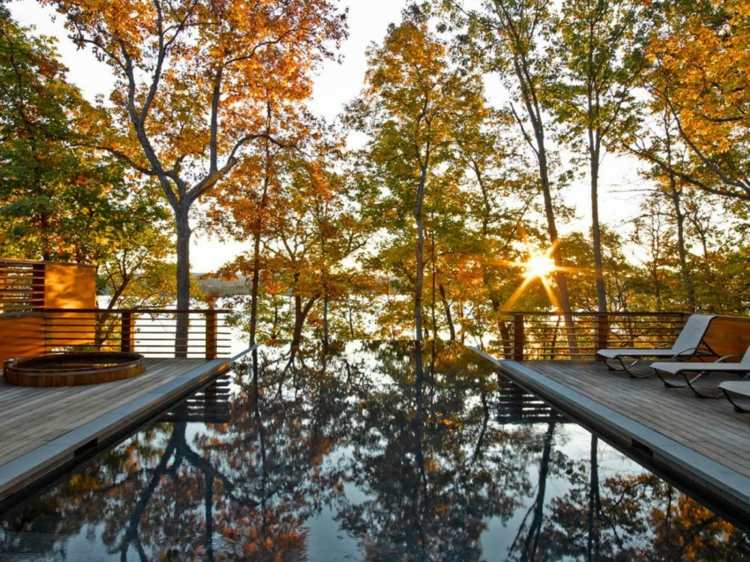jardin piscine terrasse bois