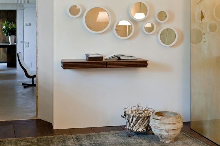 meubles couloir étagères design contemporain