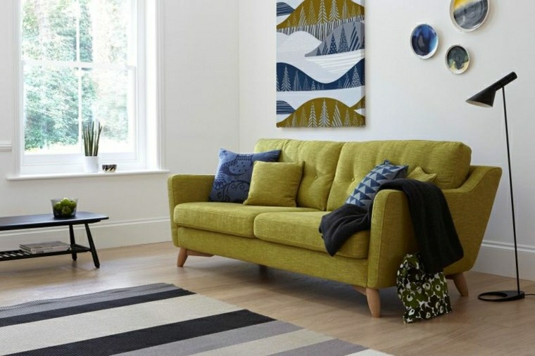 meubles design salon contemporain canapé bois