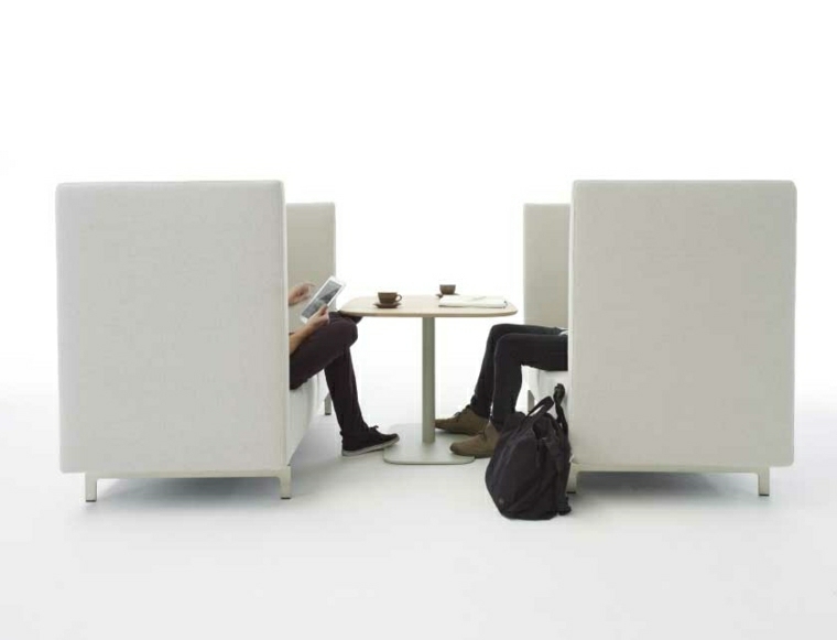 mobilier contemporain canapé design blanc aménagement salon
