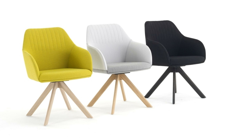 chaises tissus bois meubles salon contemporain