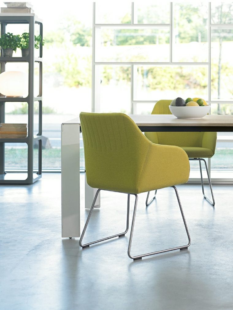 mobilier contemporain meubles chaise metal