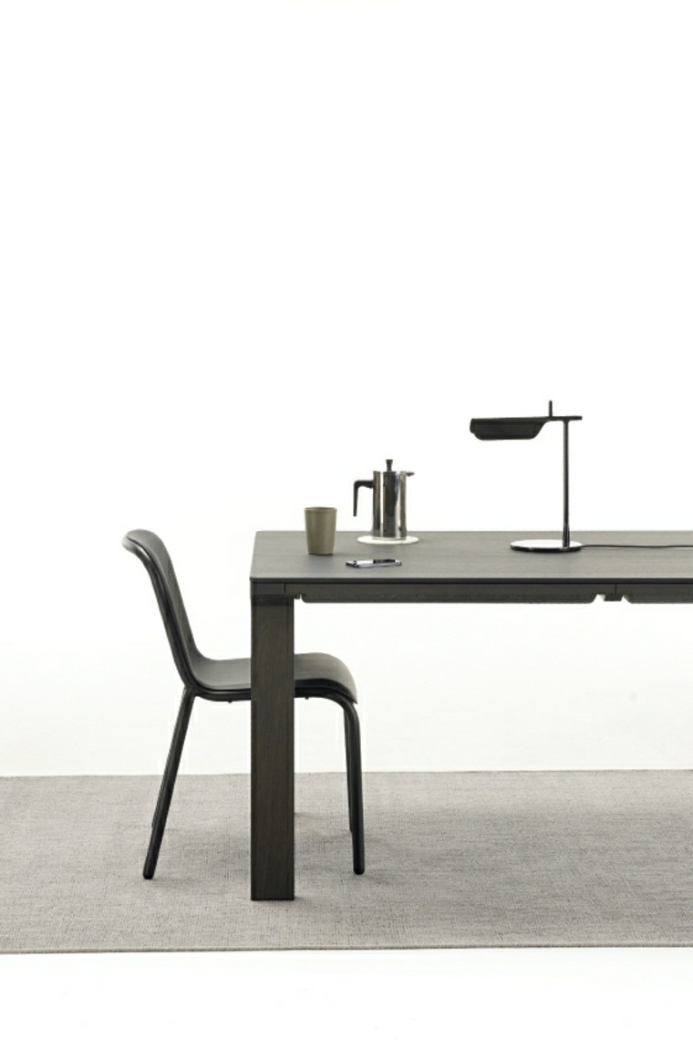 design contemporain meubles bois table foncé