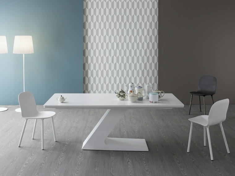 meuble design blanc décoration salle à manger
