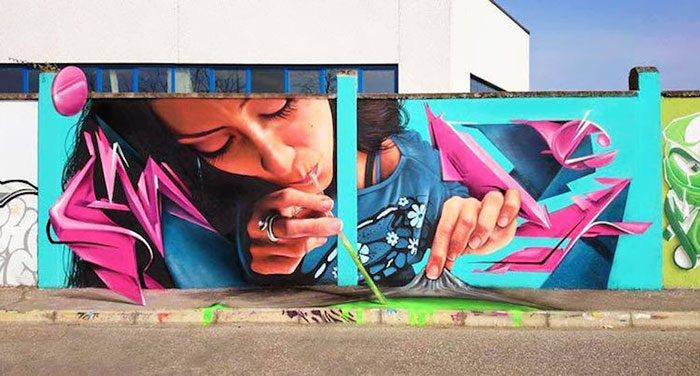 artiste italien 3d graffiti arts de la rue art urbain 